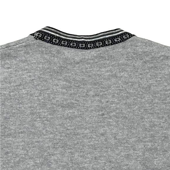 Peck & Peck gray and black wool and cashmere blend open front cardigan - Picture 5 of 9